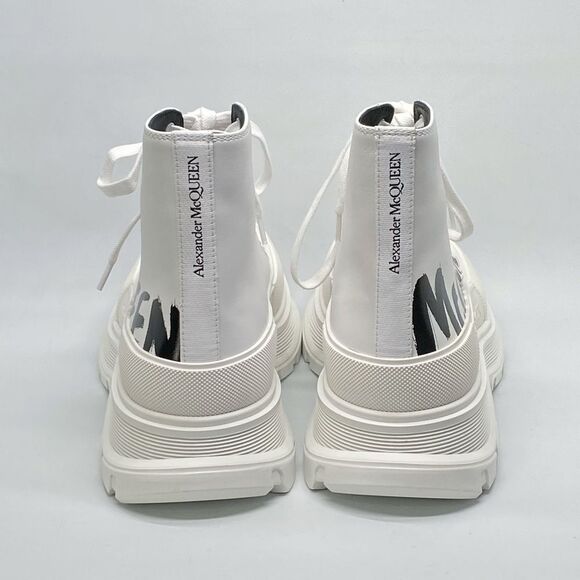 Alexander McQueen Men's Tread Slick Platform Leather Booties size 42/us size 9 - Picture 6 of 12